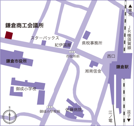 [地図]蘭友会、例会の会場案内図