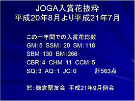 JOGA入賞花抜粋